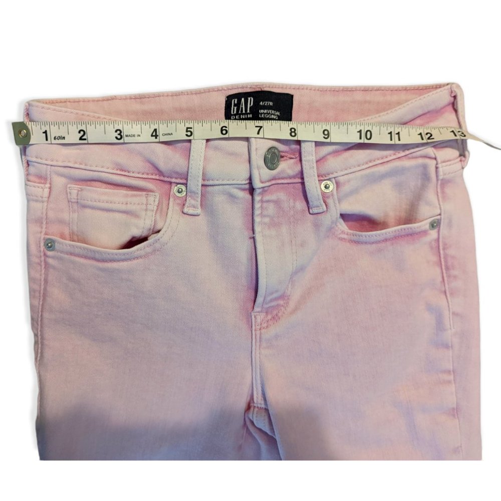 Gap Pink Universal Legging Jeans Size 4/27R - Picture 10 of 12